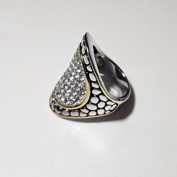 *Sale* Hampton Gems Crystal Oval Ring Size 6 - Picture 8 of 11